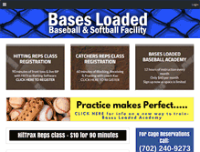 Tablet Screenshot of basesloadedlv.com